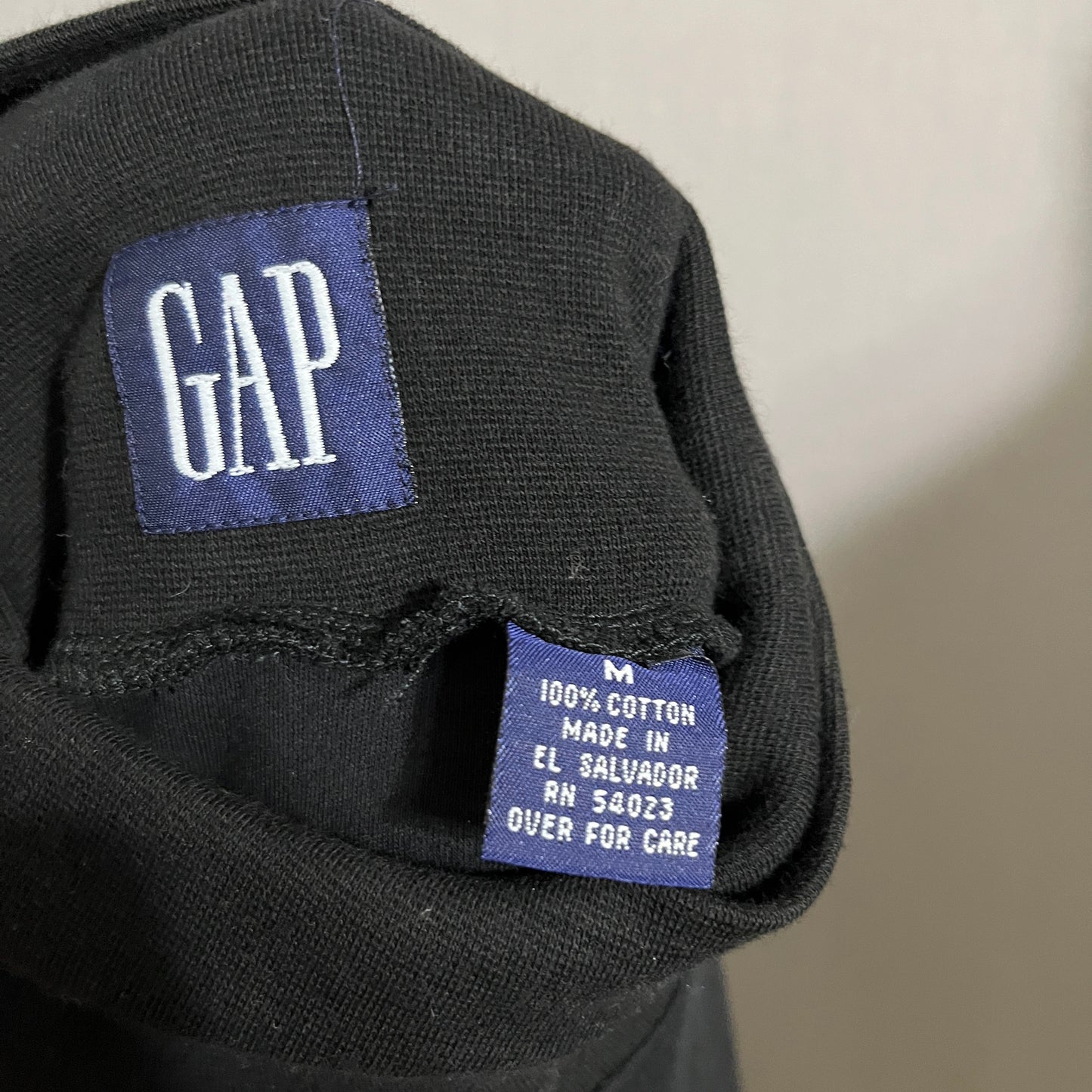 GAP Black 100% Cotton Long Sleeve Turtleneck Sz-Medium