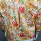 Coldwater Creek Peach Floral Cotton Lightweight Blazer Sz-XL