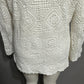 JL Studio Crochet Womens Cotton Boho Flared Sleeve Sweater Sz-Xtra Large
