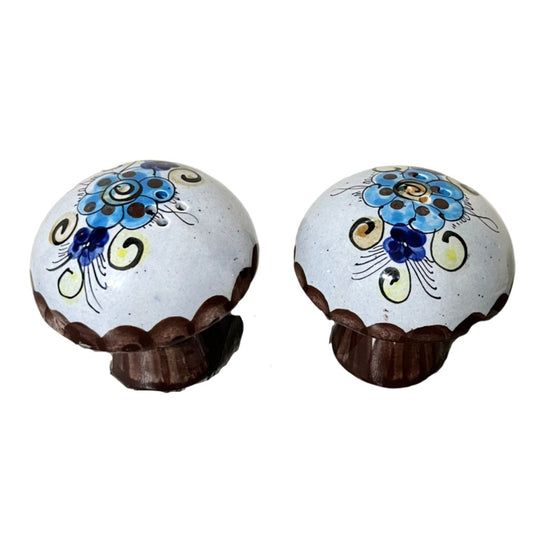 Mushroom 2 Pc Ceramic Fairy Themed Salt & Pepper Shakers