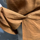 J.Crew Women’s Rust Brown 100% Linen Skirt Knee Length Sz-Medium