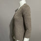 Carole Little Grayish Brown One Button Cardigan Sweater Sz-XS