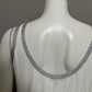 Worth White With Silver Metallic Sleeveless Dressy Shell Top Sz-2