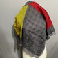 Geoffrey Beene Gray and Yellow Unisex Herringbone Wool Scarf