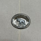 Vintage Silver Elephant in a Clear Surrounded Closure Brooch