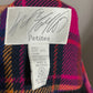Lord & Taylor Pink Fuchsia Plaid Print Fitted Blazer Sz-6P