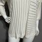 Wynne Layers White Stripe Sweater Sz-XL