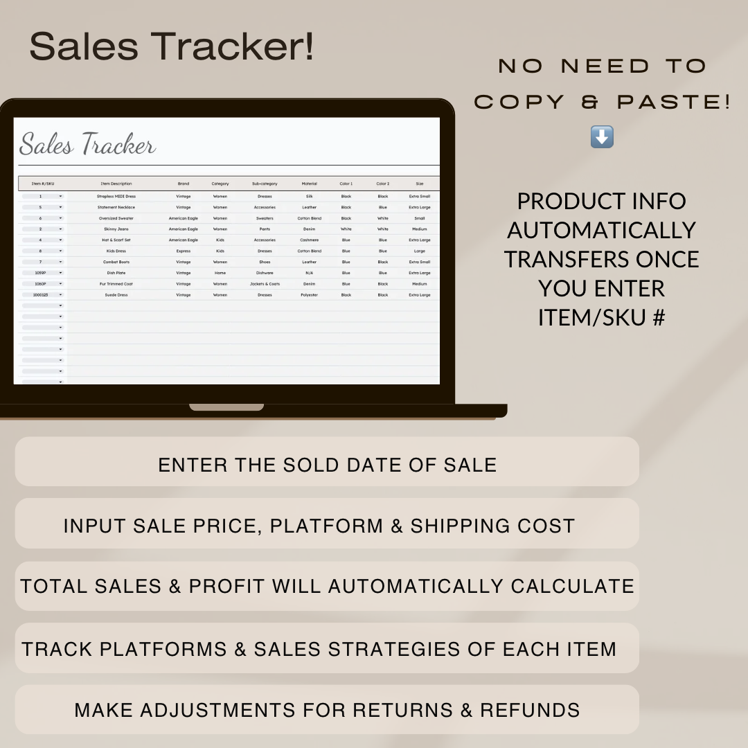 1 Year ONLY (2024) Resellers Business Tracker