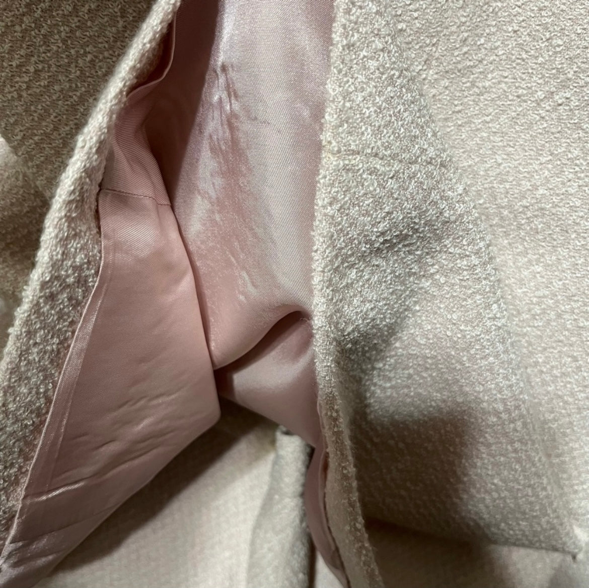 Vintage Rena Rowan Blush Pink Textured 2 Pc Set Sz-8