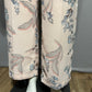 Bar III Pink Floral High Rise Wide Leg Palazzo Pants Size-8