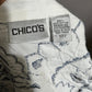 Chicos Women’s Cotton Jacket Embroidered Eyelet Scalloped Edge Sz-2 Medium