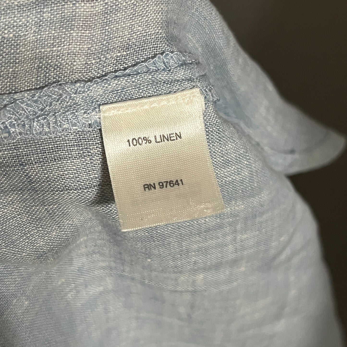 J.Jill Light Blue Linen Shirt Sz-XL