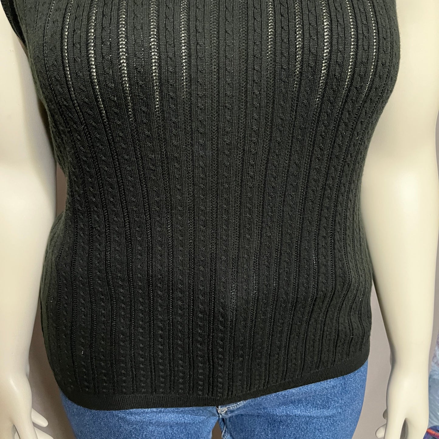 Foxcroft Women’s Shell Sweater Vest 100% Supima Cotton Sz-XXL