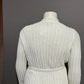 Jones New York Cream Tie Waist Open Cardigan Sweater Sz-Medium