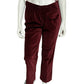 Newport News Maroon Cotton Velvet Pants Sz-6