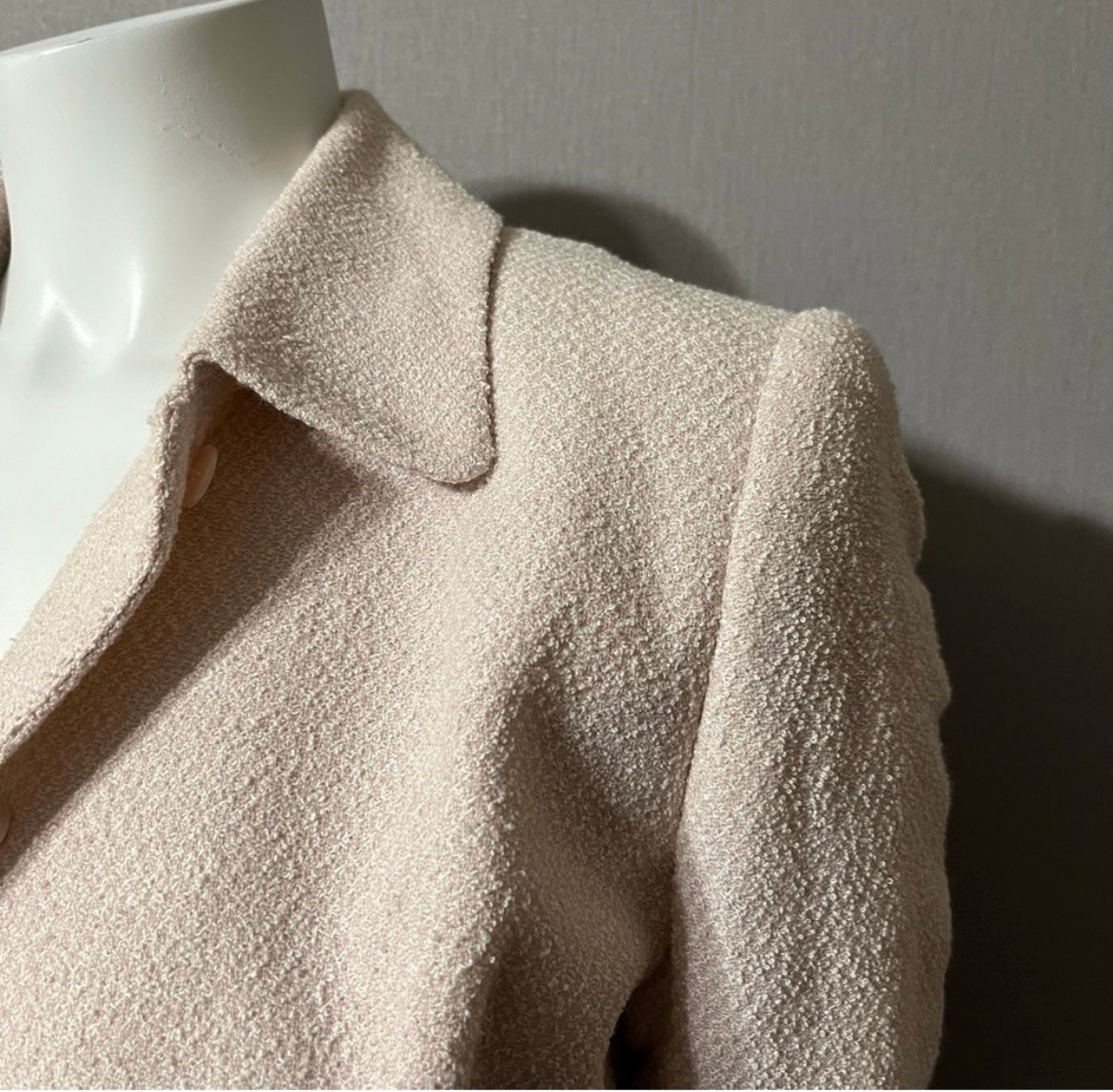 Vintage Rena Rowan Blush Pink Textured 2 Pc Set Sz-8
