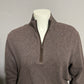 Jos. A. Bank Men's Dark Brown Zip-Up Sweater