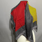 Geoffrey Beene Gray and Yellow Unisex Herringbone Wool Scarf