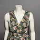 Vintage R.J. Stevens Overall 100% Cotton Floral Romper Sz-12