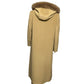 Liz Claiborne Camel Wool Cashmere Blend With Hood Longline Winter Coat Sz-12