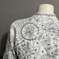 Chicos Women’s Cotton Jacket Embroidered Eyelet Scalloped Edge Sz-2 Medium