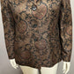 Collections For Le Suit Brown Paisley 3 Button Blazer Sz-12