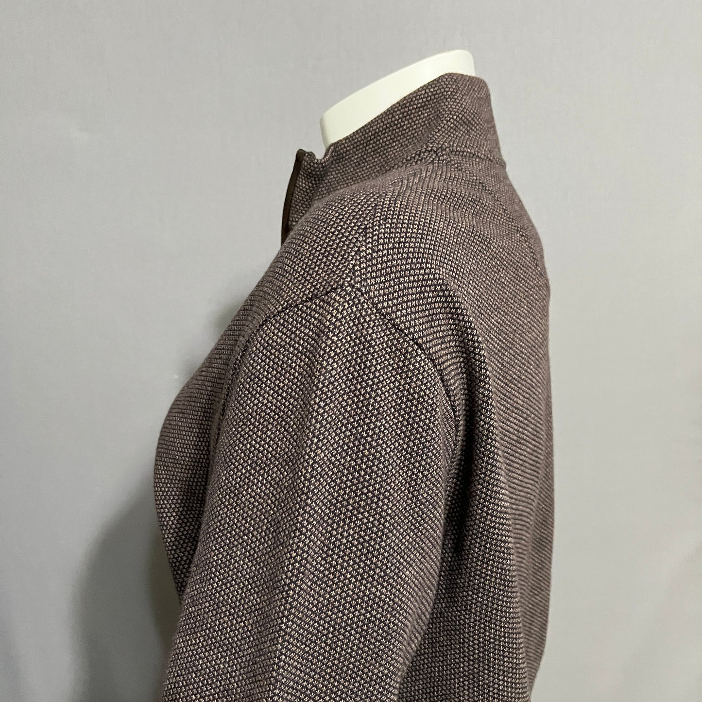 Jos. A. Bank Men's Dark Brown Zip-Up Sweater