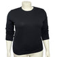 2- Isaac Mizrahi Silk Cotton Blend Crew Neck Lightweight Sweaters Sz-XL (Red & Black)