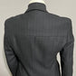 Andrea Palladio Black Striped 100% Wool Italy Made Blazer Sz-10