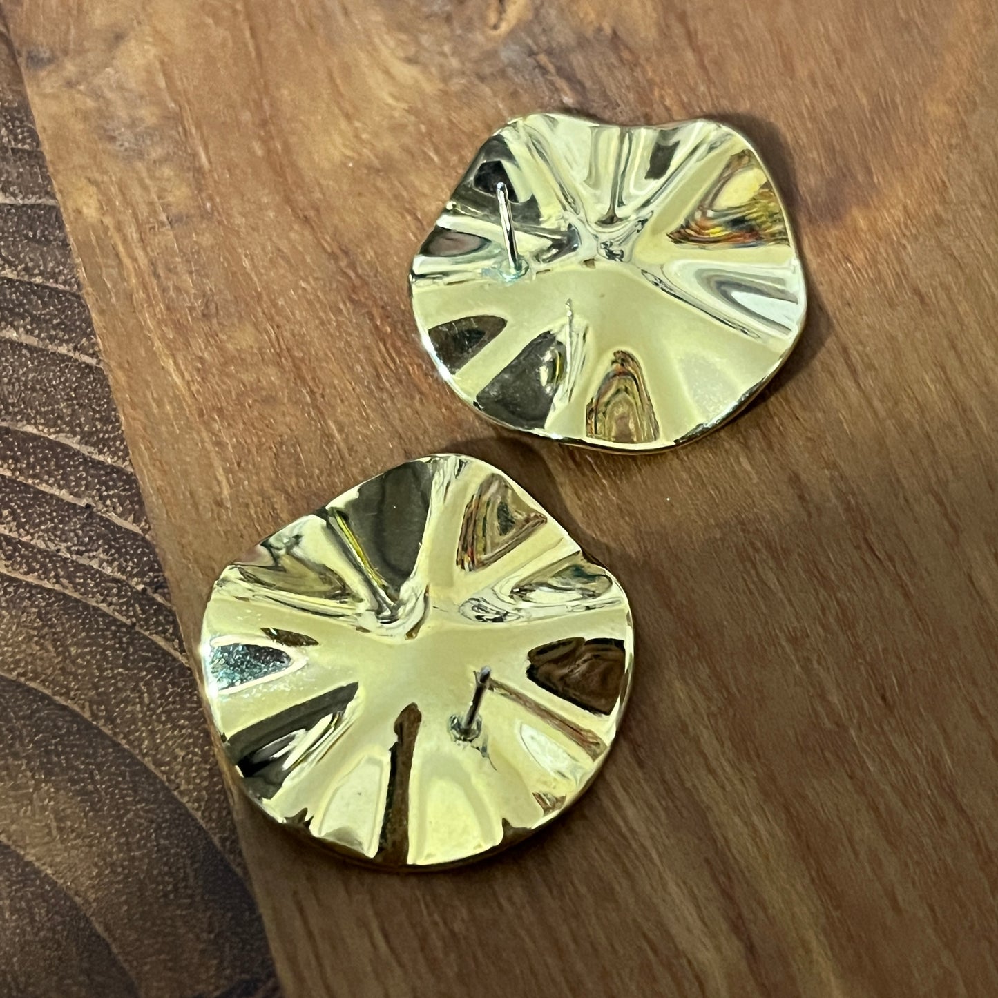 Purple Round Earrings