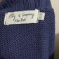 Blue Knit Sweater by Bkg & Company 100% Cotton Cardigan Sz-One Size