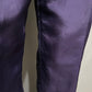 Rhoda Lynne Purple 100% Silk 2 Pc Jogger Pants Set Sz-Medium