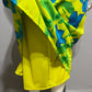 Outfit JPR Lime Green Blue Floral Summer Midi Skirt Sz-Medium