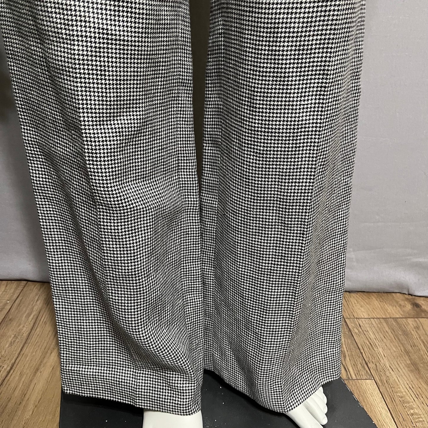 Lauren Ralph Lauren Houndstooth 100% Linen Causal Pants Retail $159 Sz-10