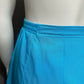 Michele Palmer Blue Cotton Blend High Waist Walking Shorts Sz-12