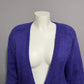 Vintage Penbrooke Lane Deep Purple Mohair Button Cardigan Sz-Medium