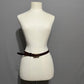 Banana Republic Genuine Brown Italian Leather Skinny Belt Sz-Medium