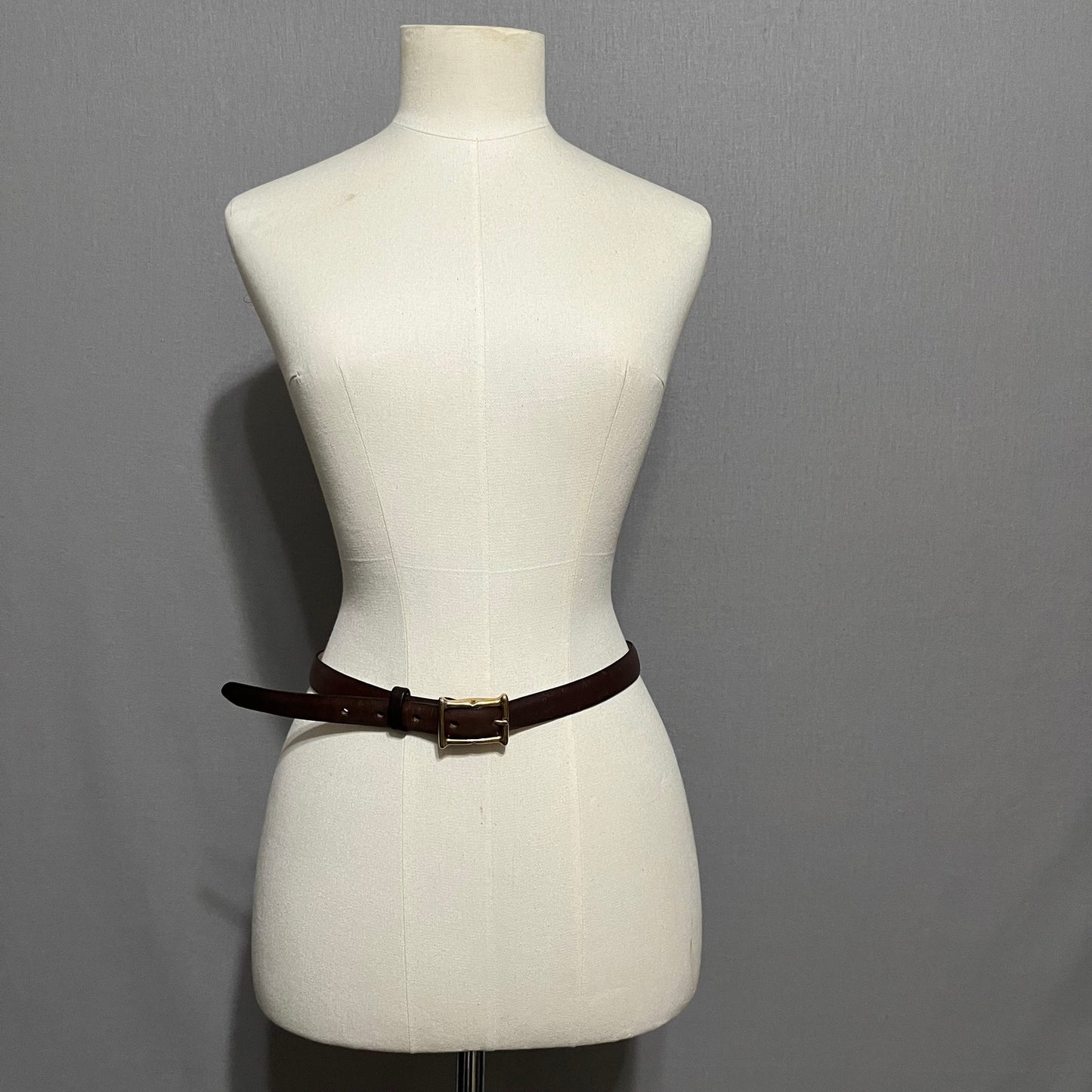 Banana Republic Genuine Brown Italian Leather Skinny Belt Sz-Medium