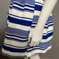 J.O.A. Blue Striped Bell Shaped Pleated Cutout Dress Sz-Small