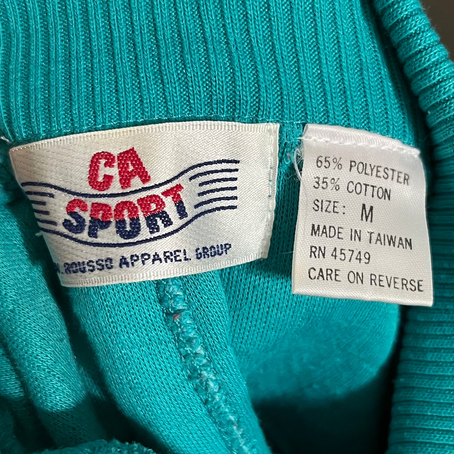 Vintage Turquoise Pullover Lounge Sweater Sz-Medium