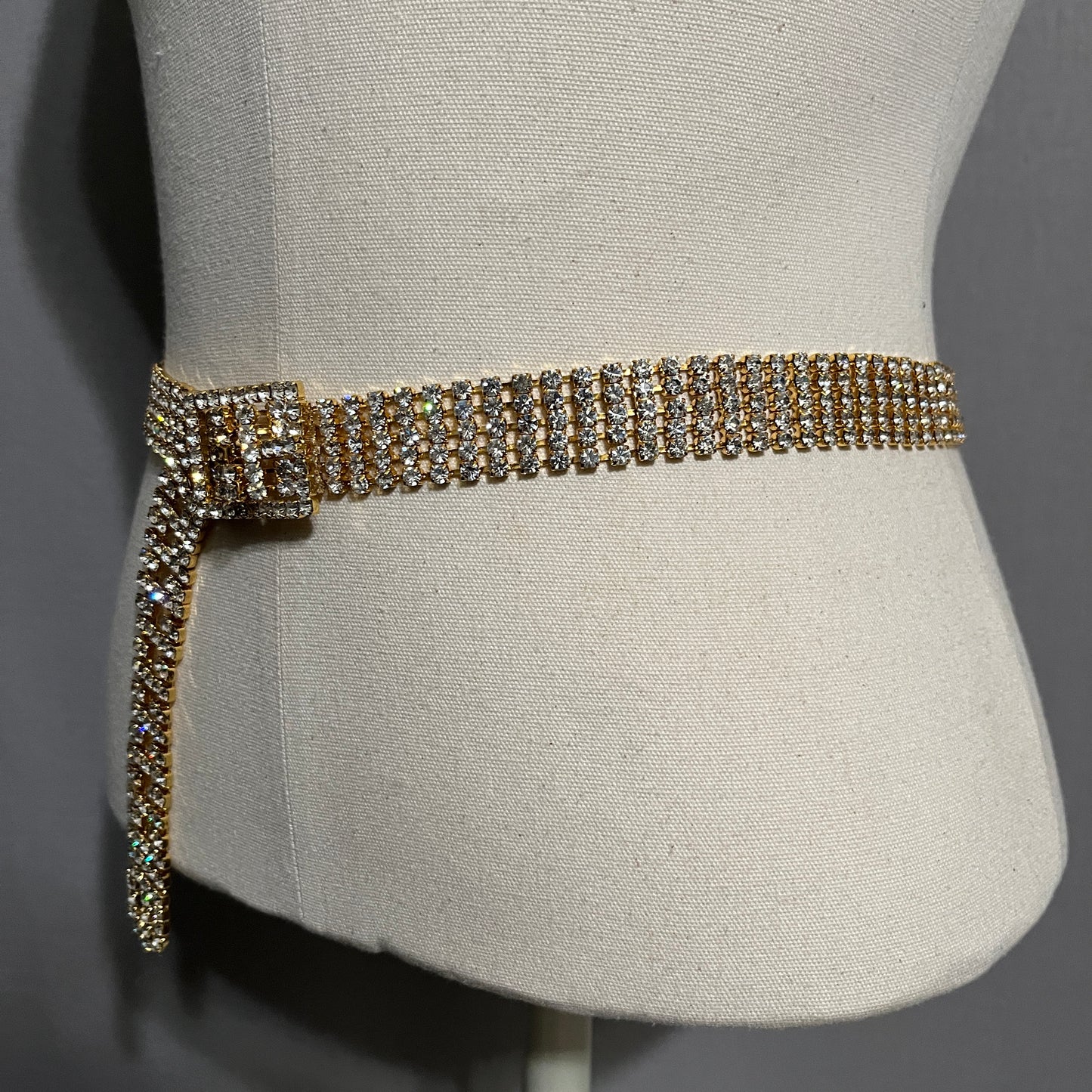 Neiman Marcus Gold Rhinestone Bling Belt