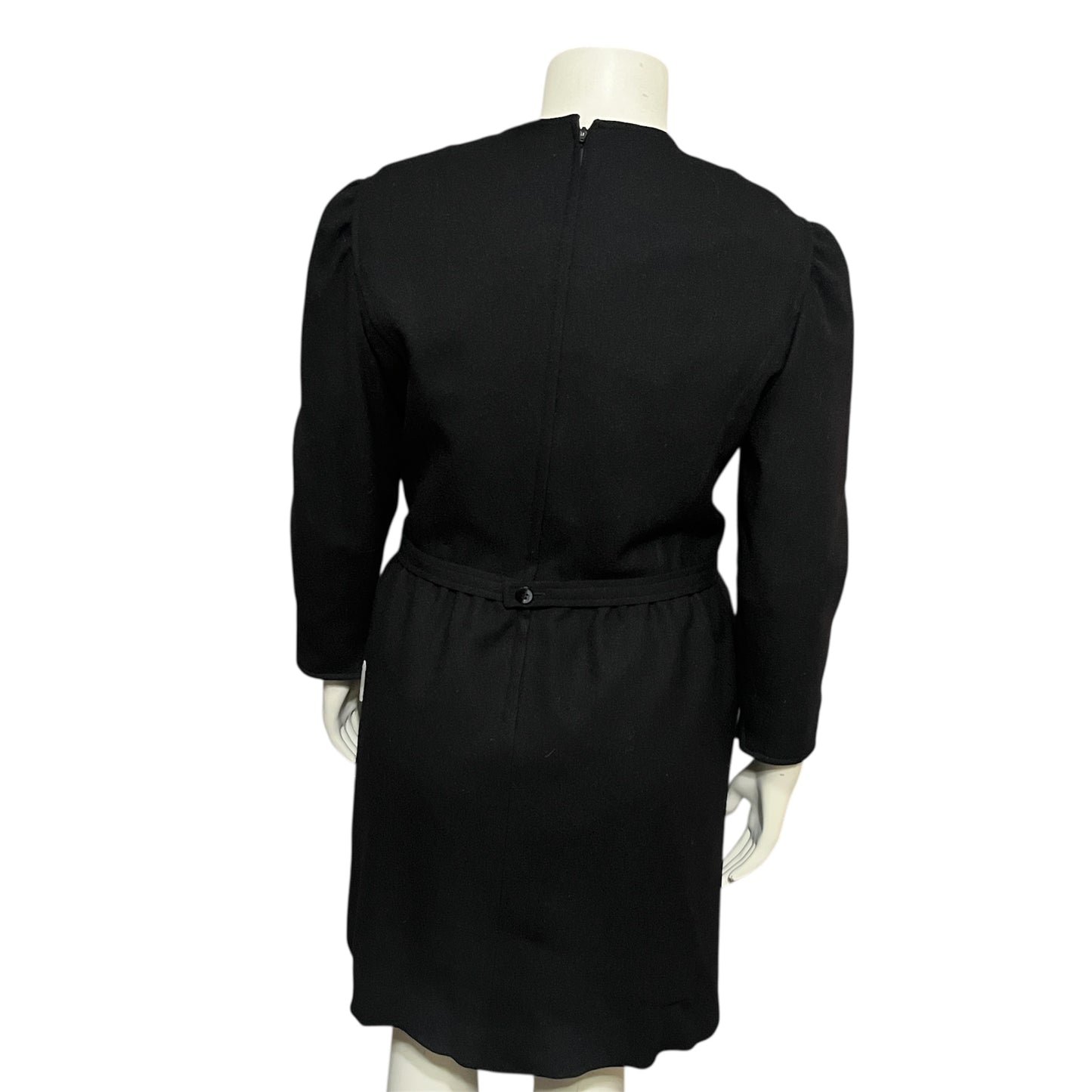 Black Wool Lined Dress