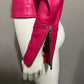 Bebe Pink 100% Leather Jacket Sz-Small