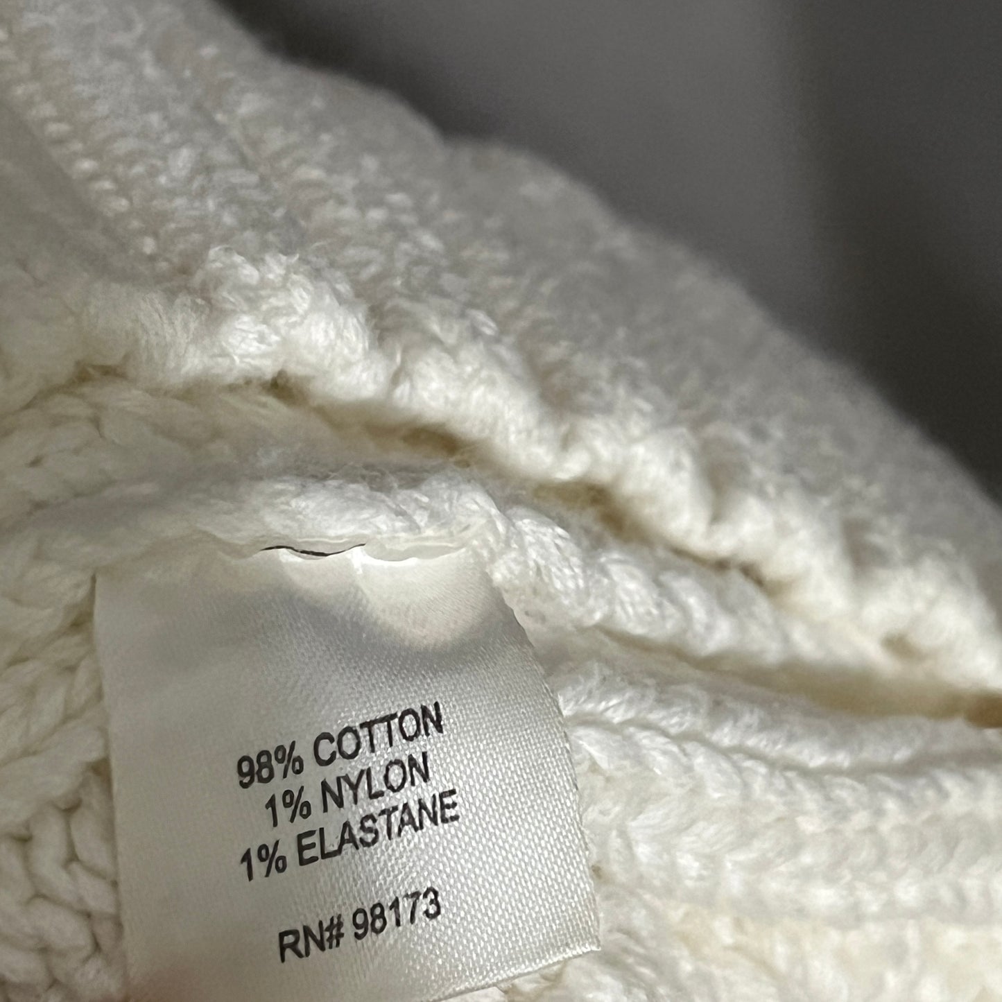 W by Worth Cotton Cream Balloon Sleeve Sweater Sz-Small