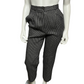 Vintage Anne Klein Striped Wool Lined High Waisted Pants Sz-6