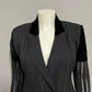 Amelia Toro Cinched Pinstriped Wool Linen Blazer Sz-10
