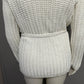 Jones New York Cream Tie Waist Open Cardigan Sweater Sz-Medium