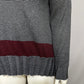 Planet Striped Gray Striped Pima Cotton Boatneck Sweater One Size