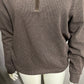 Jos. A. Bank Men's Dark Brown Zip-Up Sweater