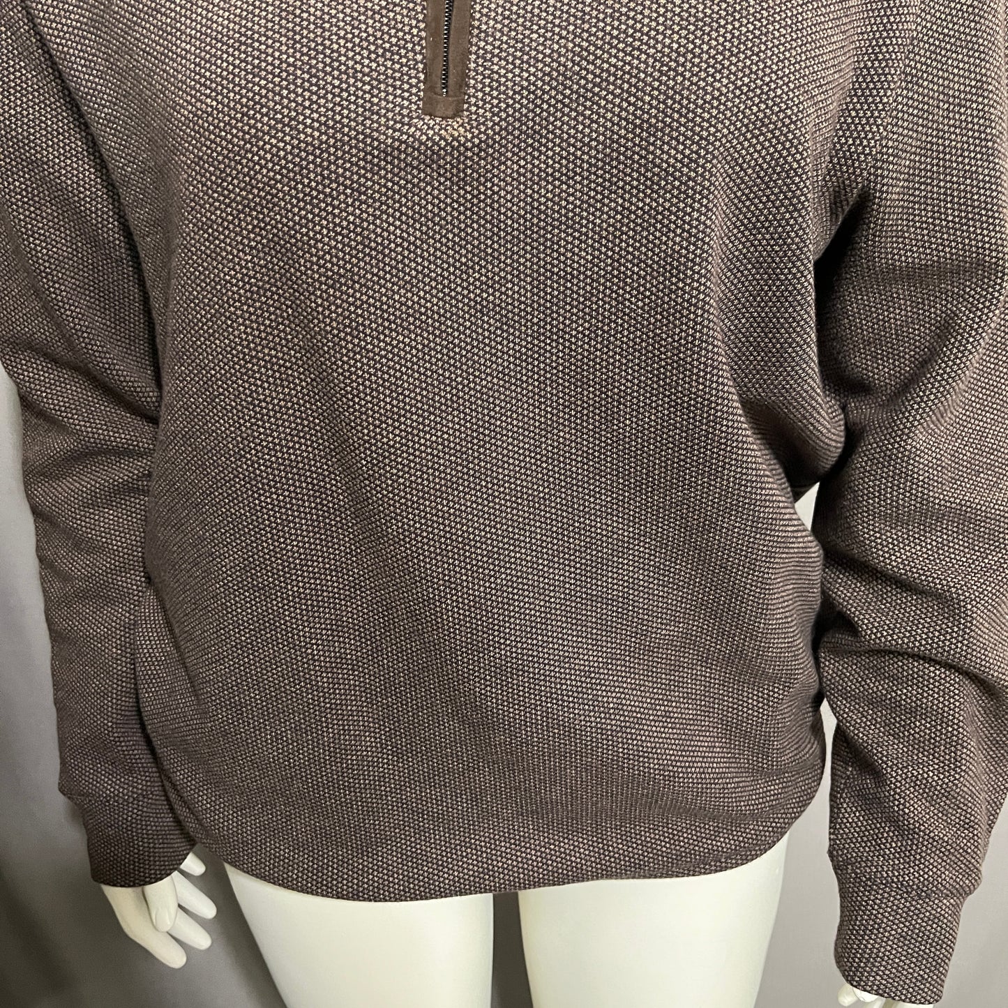 Jos. A. Bank Men's Dark Brown Zip-Up Sweater